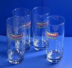 チンザノ　CINZANO Lemonade ストレート　グラス　4個　未使用レア — image 1
