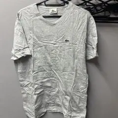 LACOSTE Vネック Tシャツ グレー サイズ4 — image 1
