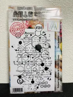 AALL & Create スタンプ #384 Lined Hexagons — image 1