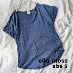 ella moss スタッズ付き 半袖Tシャツ ネイビー Sサイズ — image 1
