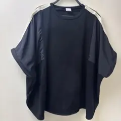 最終価格❣️超美品❣️Vingtrois❣️切り替えし❣️ダボっとシャツ❣️袖ライン❣️黒❣️ — image 1