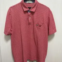 Crocodile ポロシャツ レッド ボーダー LL — image 1