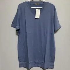 【未使用】RAFFRULE＊半袖 Tシャツ 3L ブルーグレー Vネック — image 1