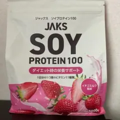 JAKS ジャックス ソイプロテイン イチゴミルク風味 1kg — image 1
