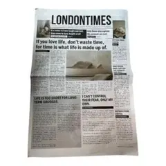 LONDON TIMES 英字新聞 2枚 8ページ — image 1