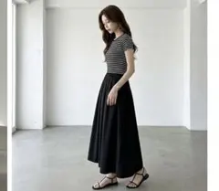 COCOMOMO　ドッキングワンピース　ボーダー — image 1