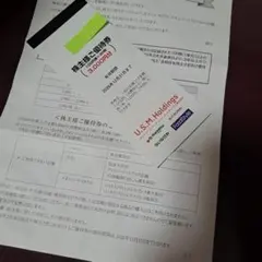 U.S.M.Holdings 株主様ご優待券 3,000円分 — image 1