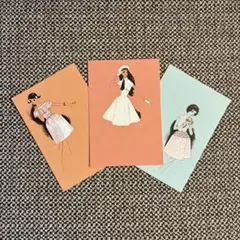中原淳一 イラスト ポストカード はがき3枚セット — image 1