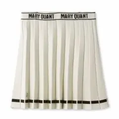 LILY BROWN×MARY QUANT ニットプリーツスカート ホワイト — image 1