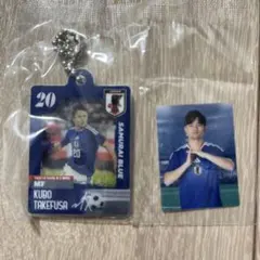 サッカー　日本代表　ガチャガチャ　アクリルチャーム　久保 — image 1