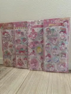 【最安‼︎正規品】 サンリオ マイメロ キラキラ ウォーターシール 4枚 — image 1