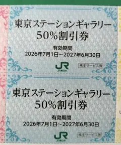 東京ステーションギャラリー 50%割引券 2枚セット — image 1