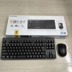 美品 エレコム ELECOM 無線キーボード＆マウス TK-FDM105MBK — image 1