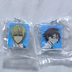 デュラララ!!×2 ふらっとめじるしアクセサリー 平和島静雄 岸谷新羅 セット — image 1