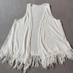 Bershka フリンジ付きノースリーブ — image 1