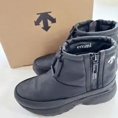 emmi DESCENTE 別注 防水 防寒 ブーツ　　　　　24cm 黒 — image 1