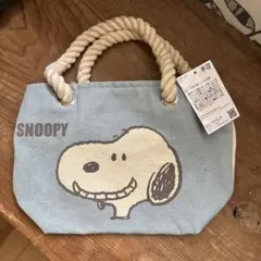 しまむら　新品　スヌーピー トートバッグ 水色 — image 1