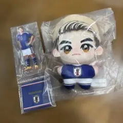堂安律　1番くじ　アクスタ　ぬいぐるみキーホルダー — image 1