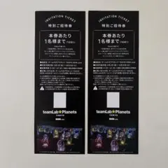 チームラボプラネッツ　特別ご招待券　2枚 — image 1