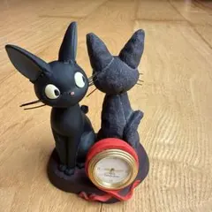 魔女の宅急便　ジジとぬいぐるみジジ　ミニ置時計　ベネリック — image 1