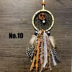No.10 ♡ BLACK featherドリームキャッチャー ♡ — image 1