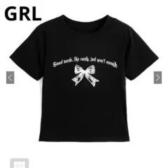 【即日発送可】GRL リボンロゴプリントTシャツ Y2K［ru1438］ — image 1