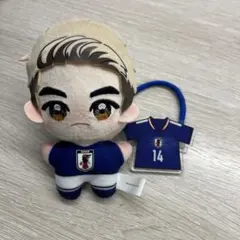 一番くじ サッカー日本代表 C賞　きららいずマスコット 堂安律　おまけ付き — image 1