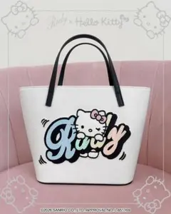Rady♡Hello Kittyロゴトートバッグ♡ホワイト♡新品未開封 — image 1