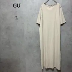 GU ジーユー　リブメローワンピース　L カジュアル　スポーティ　半袖 — image 1