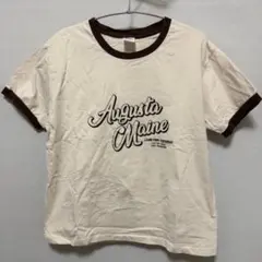 ★niko and…・Augusta Maine ロゴ リンガーTシャツ★ — image 1