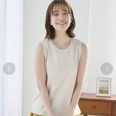 CINEMA CLUB ハニーズ　きれいめタンクトップ　グレイッシュベージュ　M — image 1