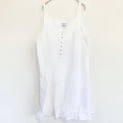 春夏 クロフトアンドバロー キャミソール XL ホワイト ワンピース チュニック — image 1