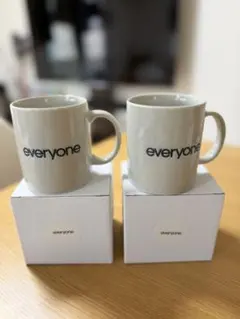 everyone logo mug (BEIGE) — image 1