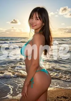 【再販：M1233】AI美女 A4ポスター グラビア 美人 かわいい — image 1
