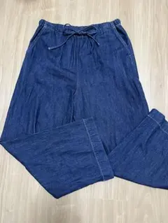 【SEASONREASON】デニムカジュアルパンツ　濃紺　Lサイズ — image 1