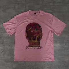 Burning Life フロントプリント Tシャツ ピンク M グラフィック — image 1