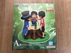 【未開封】一番くじ ワンピース A賞 エース＆サボ＆ルフィ フィギュア — image 1