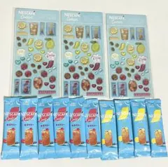 【未使用】NESCAFE Coolers 3Dステッカー 3点、スティック10本 — image 1