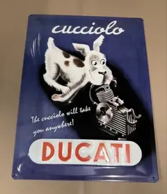 DUCATI Cucciolo ブリキ看板 — image 1