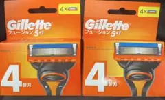 Gillette フュージョン 5+1 替刃 4個入 2箱セット — image 1