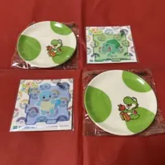 ヨッシー　豆皿　2枚❤️おまけにポケモンアクリルパズルキーホルダー✳️ — image 1