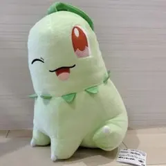 チコリータ ポケモン ポケットモンスター めちゃもふぐっと ほぺたぬいぐるみ — image 1