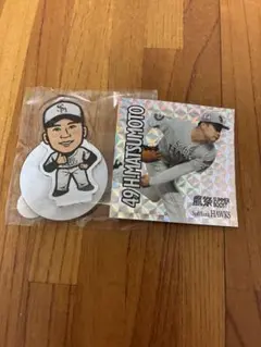 松本　晴投手 鷹祭　若鷹ガチャ　アクリルスタンド　シールset — image 1