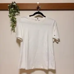 TOMMY HILFIGER ロゴ刺繍 Tシャツ ホワイト XS — image 1