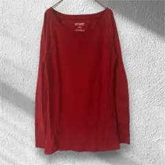 OLD NAVY 赤 サーマル カットソー レッド 【M】 — image 1