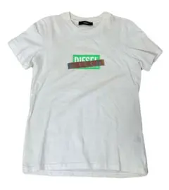300円スタートarchive DIESEL ロゴプリント Tシャツ 短丈y2k — image 1