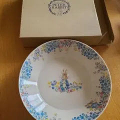新品 未使用 Peter Rabbit 皿 プレート ブルー 青 花柄 三枚 — image 1