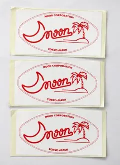 MOON CORPORATION ロゴ ステッカー 3枚セット ムーン ギター — image 1