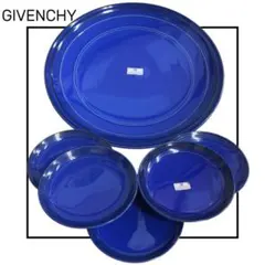 Y 未使用保管 ジバンシー 青 大皿 小皿 フォーク セット 洋食器 取皿 — image 1