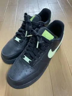 限定値下　NIKE ナイキ　エアフォース1 ブラック　グリーン　24.5センチ — image 1
